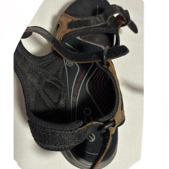 Ecco Receptor Technology Arch Support Wave Footbed Sandals Women’s Size 39 US 8 - Picture 7 of 12